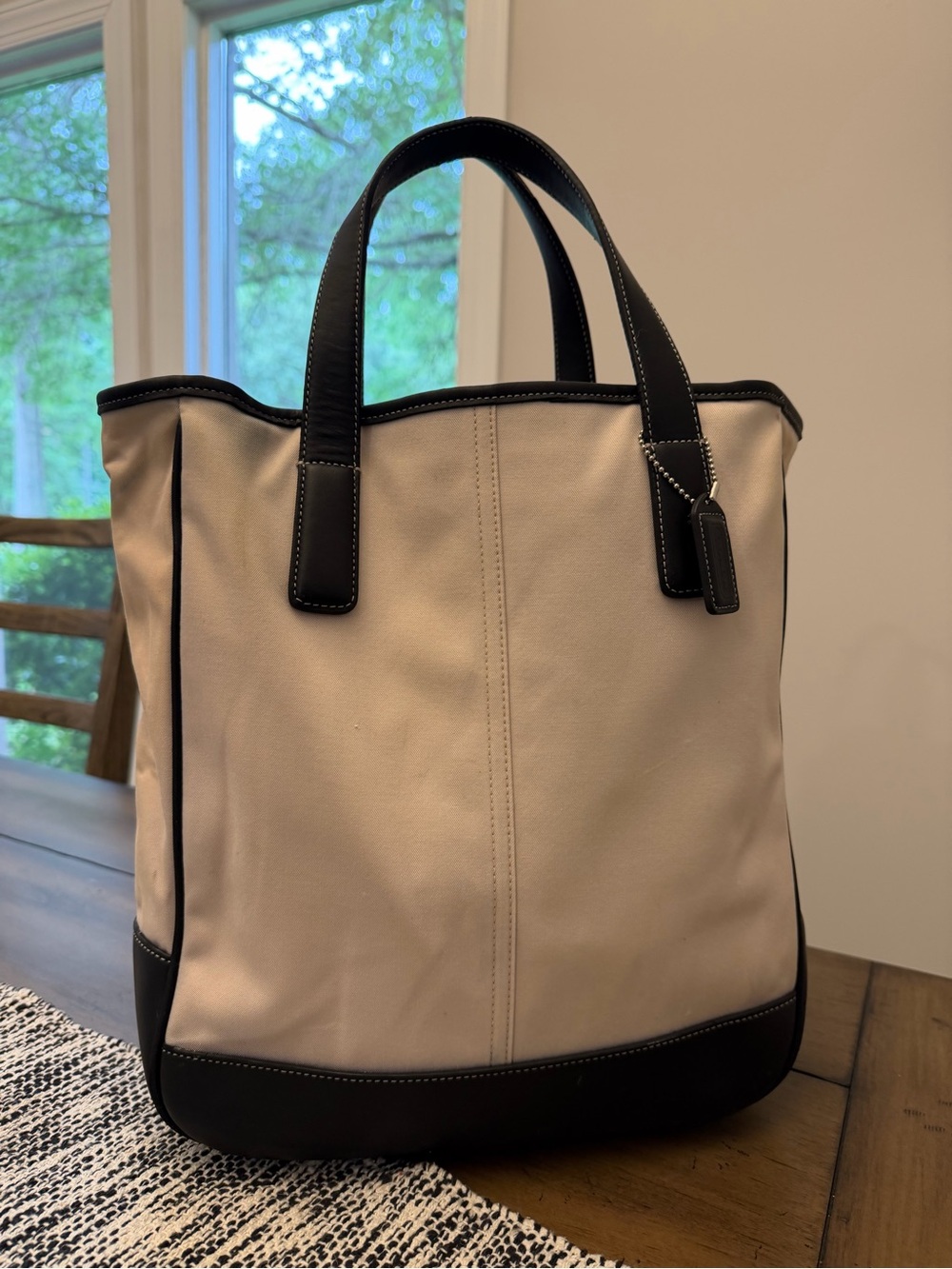 Vintage Canvas Voyage Tote Coach Minimalist Bag
